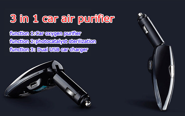 Eco Fresh 3-in-1 Car Purifier & Device Charger