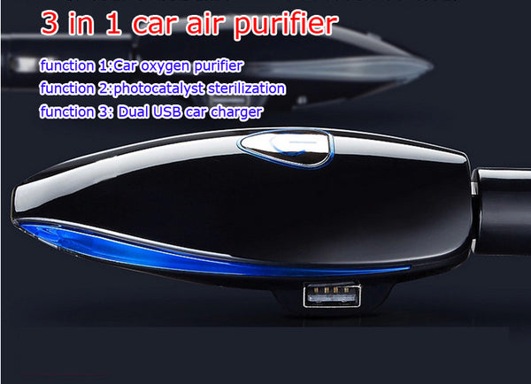 Eco Fresh 3-in-1 Car Purifier & Device Charger